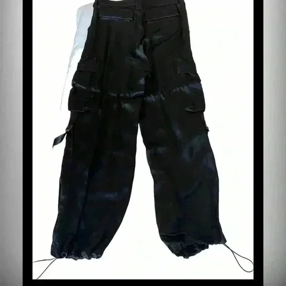 NWOT Zara satin black silk top and pant set - Picture 3 of 7